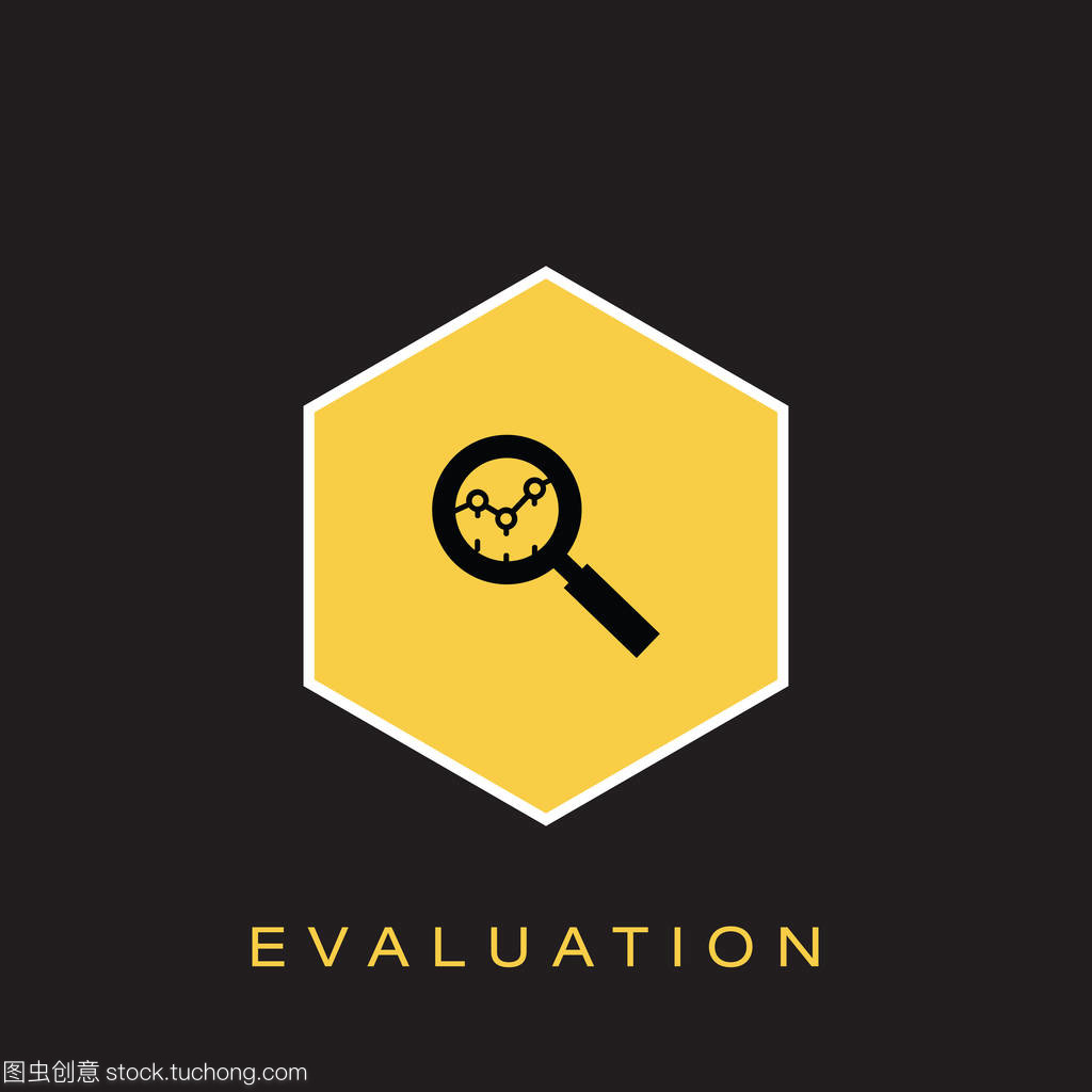 評估圖標。矢量插圖